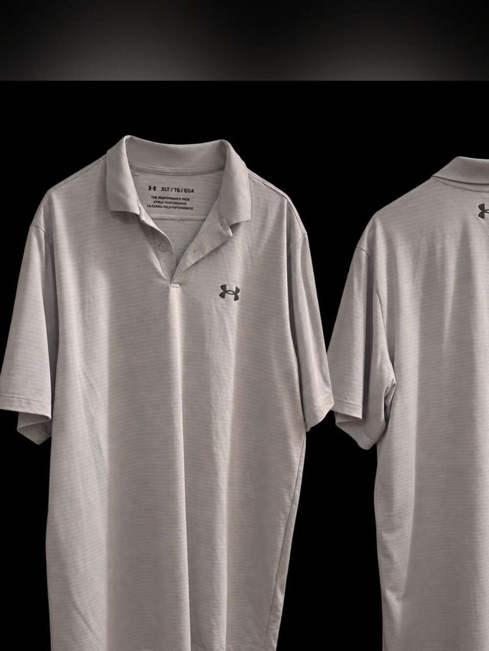 Under Armour Men's Light Gray Performance Polo